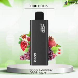 hqd slick raspberry grape 6000 puffs